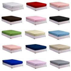 Imagem de Lençol Cama de Solteiro 01 Peça Liso com Elástico Cama Box e Beliche