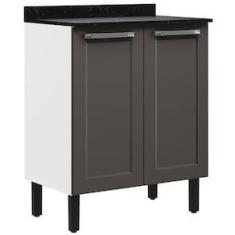 Imagem de Balcão Duplo Itatiaia Florença com 2 Portas e 2 Prateleiras - 70cm de largura