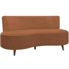 Imagem de Sofá Chaise Living 2 Lugares 135cm Sala de Estar Istambul K01 Bouclê Terracota - Lyam Decor