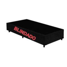 Imagem de Base Box Solteiro Blindado Suede Preto - Imperium Do Sono