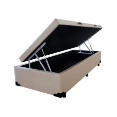 Imagem de Cama Box Baú Solteiro Homequeen Corino Bege 41x88x188