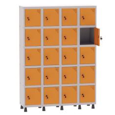 Imagem de Armário Guarda Volume Locker Roupeiro 4 Vãos 20 Portas Aço GRF504/20 C