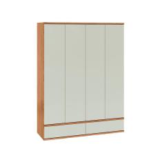 Imagem de Guarda-Roupa Casal Vallence 4 pt 4 gv Freijó e Off White