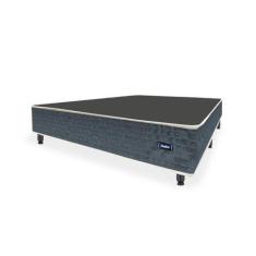 Imagem de Cama Box Universal CASAL PADRÃO Evolution Tecido Jacquard Azul - 138x1