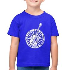Imagem de Camiseta Algodão Infantil Rock n Roll Never Die Guitarra - Foca na Mod