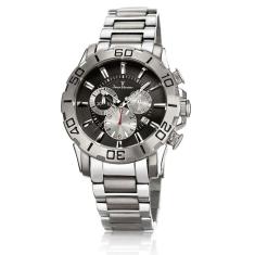 Imagem de Relógio Pulso Jean Vernier Cronógrafo Masculino Aço JV01136