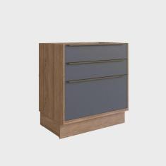 Imagem de Balcão de Cozinha 80cm 3 Gavetas Viena Herval