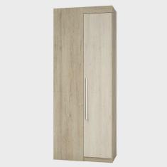 Imagem de Guarda Roupa Canto Reto 1 Maleiro 2 Cabideiros 90cm Master Luciane Móveis