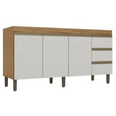 Imagem de Balcão Gabinete De Pia Karen 159 Cm Nature Off White