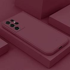 Imagem de Capa de silicone líquido para Samsung Galaxy S22 S21 Ultra S20 S10 Plus FE A73 A72 A53 A52 A71 A51 A31 A33 A32 4G 5G capa de telefone, ameixa, para Galaxy S20 FE