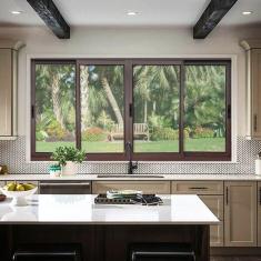 Imagem de Janela Elite 4 Folhas Moveis 100 X 120 Vidro Liso Corten