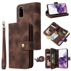 Imagem de Dibosom Capa carteira compatível com Samsung Galaxy S20 5G de 6,2 polegadas com alça transversal multifuncional flip suporte para cartão de crédito capa de telefone para S 20 20S UW S2O G5 meninas