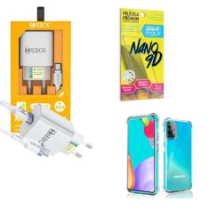 Imagem de Kit Carregador Turbo + Capinha Samsung A52 + Película 9D - HRebos