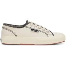 Imagem de Superga - Tênis unissex 2294 Drill Overlock com costura, Branco bruto/off-white, 39 BR