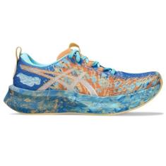 Imagem de ASICS Tênis de corrida feminino Noosa TRI 16, Azul natural/laranja desbotado, 37
