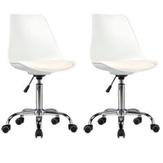 Imagem de Kit 2 Cadeiras Chicago Com Estrutura em Polipropileno e Base Cromada Fratini