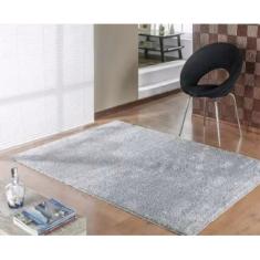 Imagem de Tapete Sala Escritório 1,50 X 2,00 m Macio Antider. Prata