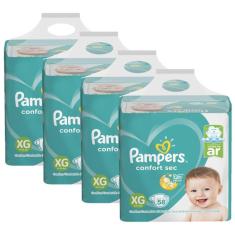 Imagem de Kit Fralda Pampers Confort Sec Nova Super Tamanho XG 232 Unidades