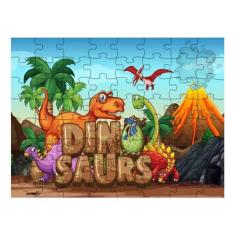 Imagem de Quebra-cabeça Presente Dinossauros Animais Pré-históricos