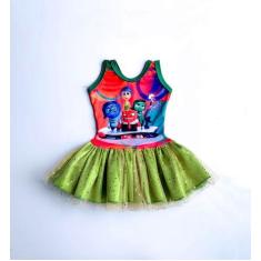 Imagem de Vestido Infantil Divertidamente 2 Colorido Carnaval - Ana Fantasias, 1