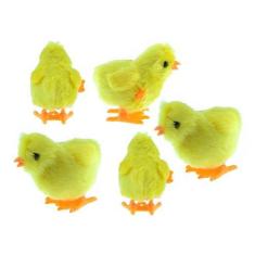 Imagem de 10 Pintinho Amarelinho De Pelúcia A Corda De Pular De Brinquedo - TOYS