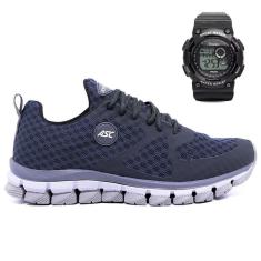 Imagem de Tênis Masculino Para Academia Sola Reta Com Relógio Digital-Feminino