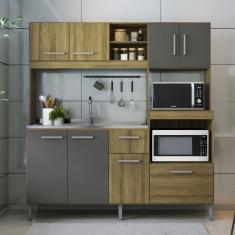 Imagem de Cozinha Compacta Jasmin 8 PT 1 GV Dakar e Vulcano