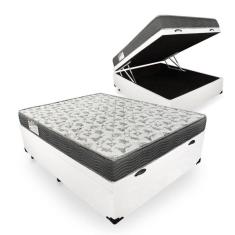 Imagem de Cama Box Com Baú Casal Blindado + Colchão De Espuma D33 - Ortobom - iso 100 138cm
