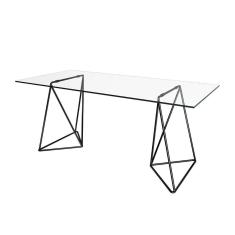 Imagem de Mesa De Escritório Cavalete Arame Bela Vista Preto Preto