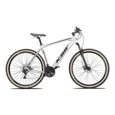 Imagem de Bicicleta Aro 29 KSW XLT100 18v Freio Hidráulico K7 e Trava, Branco, P