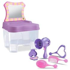 Imagem de Camarim Brinquedo Penteadeira Infantil +Acessórios De Beleza - Samba T