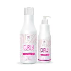 Imagem de Kit Creme para Pentear Ativador de Cachos 1L e Máscara Geleia 500ml Ka