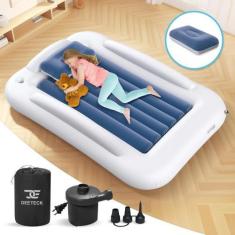 Imagem de Cama de viagem inflável para crianças Deeteck Portable 152 cm com bomb