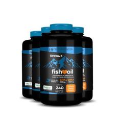 Imagem de 4X Omega 3 Fish Oil Meg 3 240 Cps Hf Suplementos - Hf Suplements