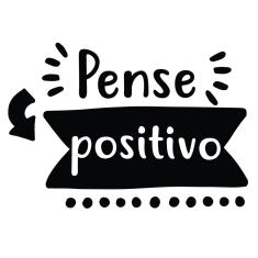 Imagem de Adesivo Parede Frases de Motivacão Pense Positivo