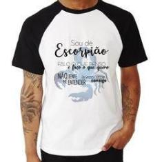 Imagem de Camiseta Raglan Sou De Escorpião - Foca Na Moda