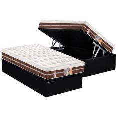Imagem de Cama Box Baú Solteiro: Colchão Molas Ensacadas Castor Pocket Silver St