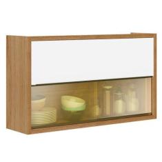 Imagem de Armário Aéreo De Cozinha 2 Portas Com Vidro Opala - Aramóveis