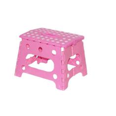 Imagem de Banquinho Dobrável Banqueta Plástica Banco Infantil Rosa