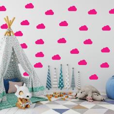 Imagem de Adesivo De Parede Nuvens  Pink 45un