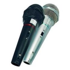 Imagem de Microfone Dinâmico Vocal Csr 505 Kit 2 Mic 2 Cabos 4 Metros