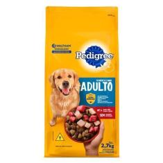 Imagem de Ração Para Cães Pedigree Adultos Sabor Carne, Frango E Cereais 2,7Kg