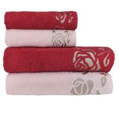 Imagem de Toalha de Banho e Toalha de Rosto Conjunto 4 Peças Guadalupe - Tecelag