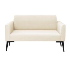 Imagem de Sofá Namoradeira Pés Villach Marisa Veludo D03 - D\`rossi Cor Bege