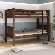 Imagem de Beliche Solteiro em Madeira Maciça Imbuia