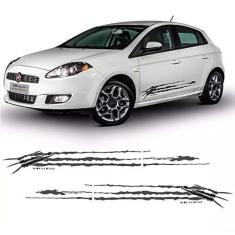 Imagem de Faixa Lateral Fiat Bravo Wolverine 2014/ Adesivo Grafite