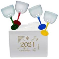 Imagem de Kit 4 Taças para Gin + Cubo para Gelo TOP Elegance