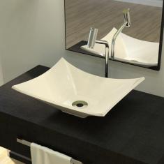 Imagem de Kit Cuba L38 C/Torneira Link 1062 Metal + Válvula 1'' (2,6cm) Compace Bege