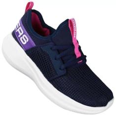 Imagem de Tênis Skechers Infantil Go Run Fast Valor - Marinho E Rosa