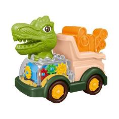 Imagem de Brinquedo Carrinho Dinossauro Construção Guincho Com Luz E Música. - T